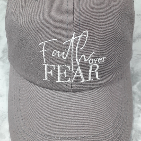 Faith Over Fair Trendy Baseball hat Breathable %100 Cotton material - Picture 6 of 13